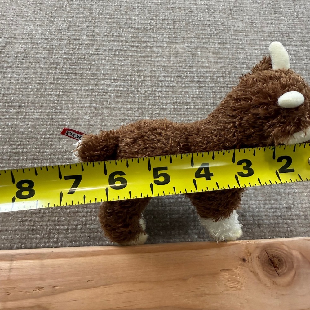 2017 Douglas Cuddle Toys Brown White cow Plush Stuffed Animal Farm 1505 7 in. - Picture 12 of 13
